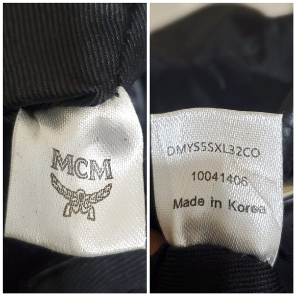 MCM Monogram Dieter Nylon Black Backpack - Picture 4 of 14